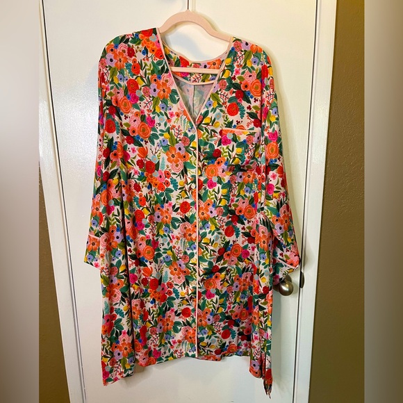 Summersalt Rifle Paper Co / cloud 9 garden party / sleep shirt / recycled / 2XL - Picture 4 of 10